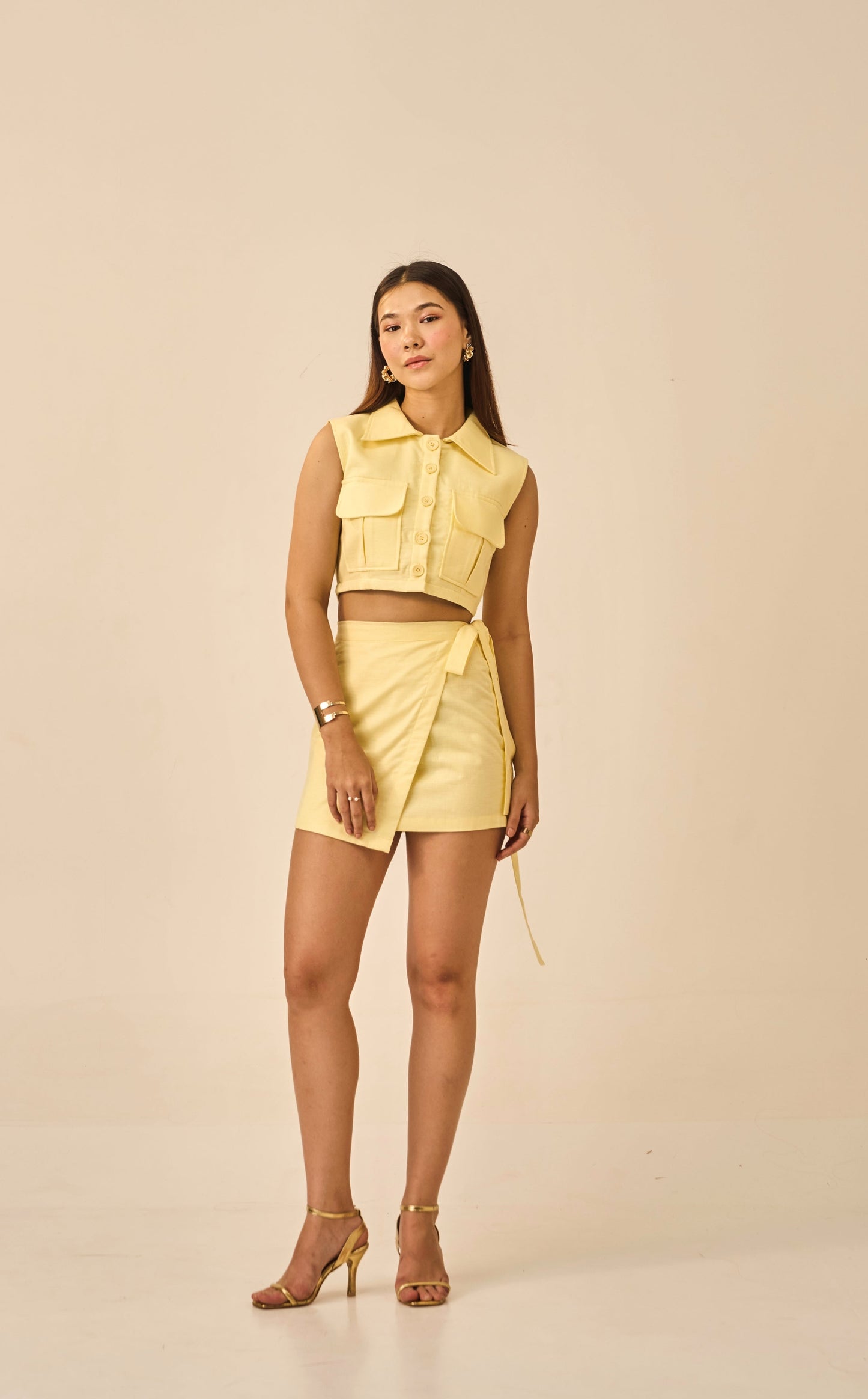 Citrus Rush – Lemon Yellow Utility Style Vest