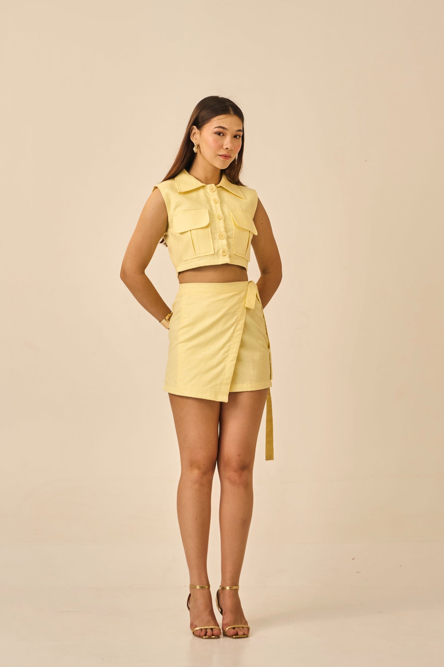 Citrus Rush – Lemon Yellow Utility Style Vest