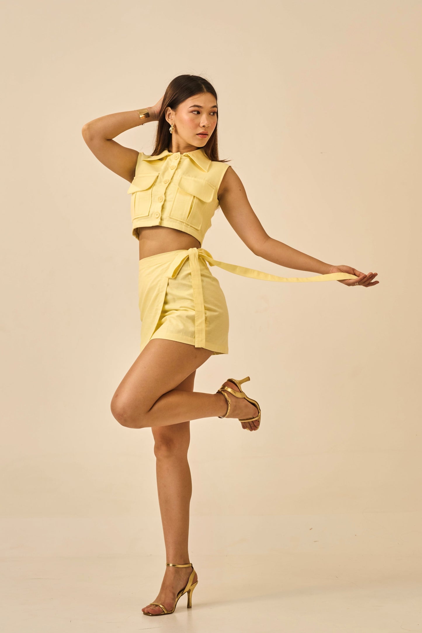 Citrus Rush – Lemon Yellow Utility Style Vest