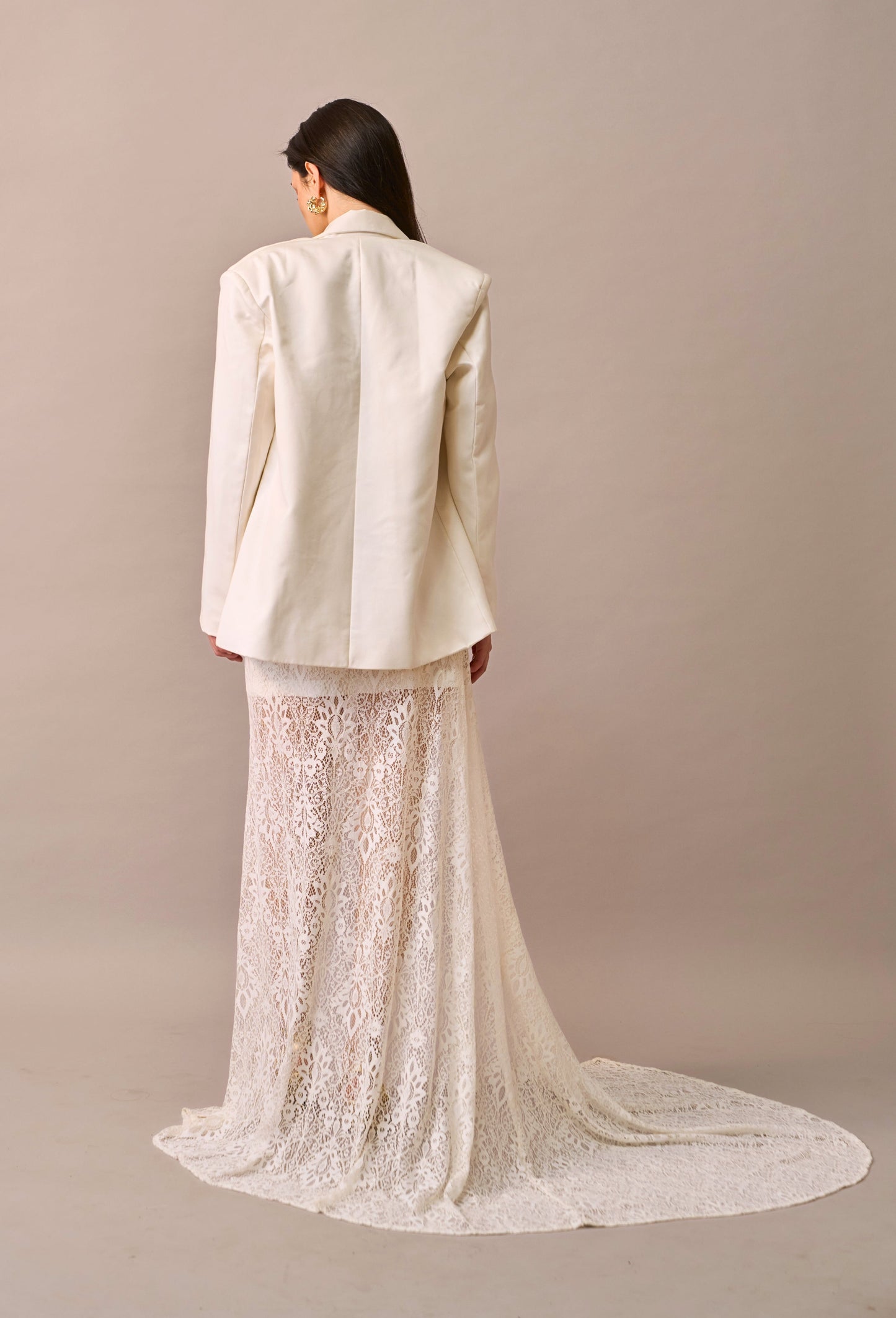 Cloud Drape - Lace Maxi Skirt with Inner 2-piece set