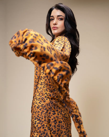 Untamed Leopard Print Mini Dress