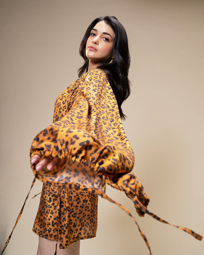 Untamed Leopard Print Mini Dress