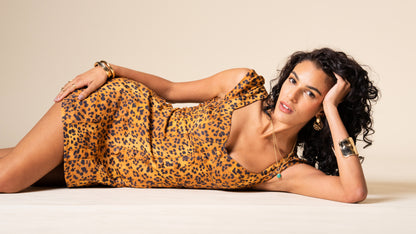 Contour Leopard Print Fitted Mini Dress