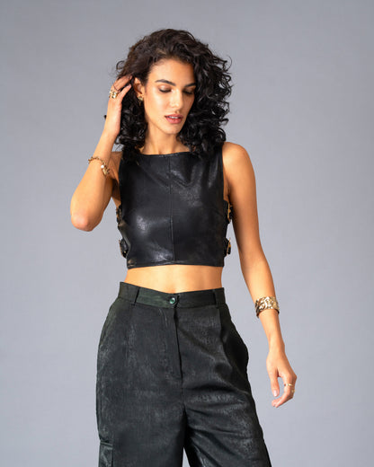 Shadow State Brushed Satin Cargo Trousers