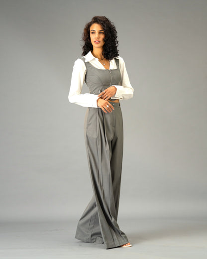 Silver State Grey Wide Leg Trousers