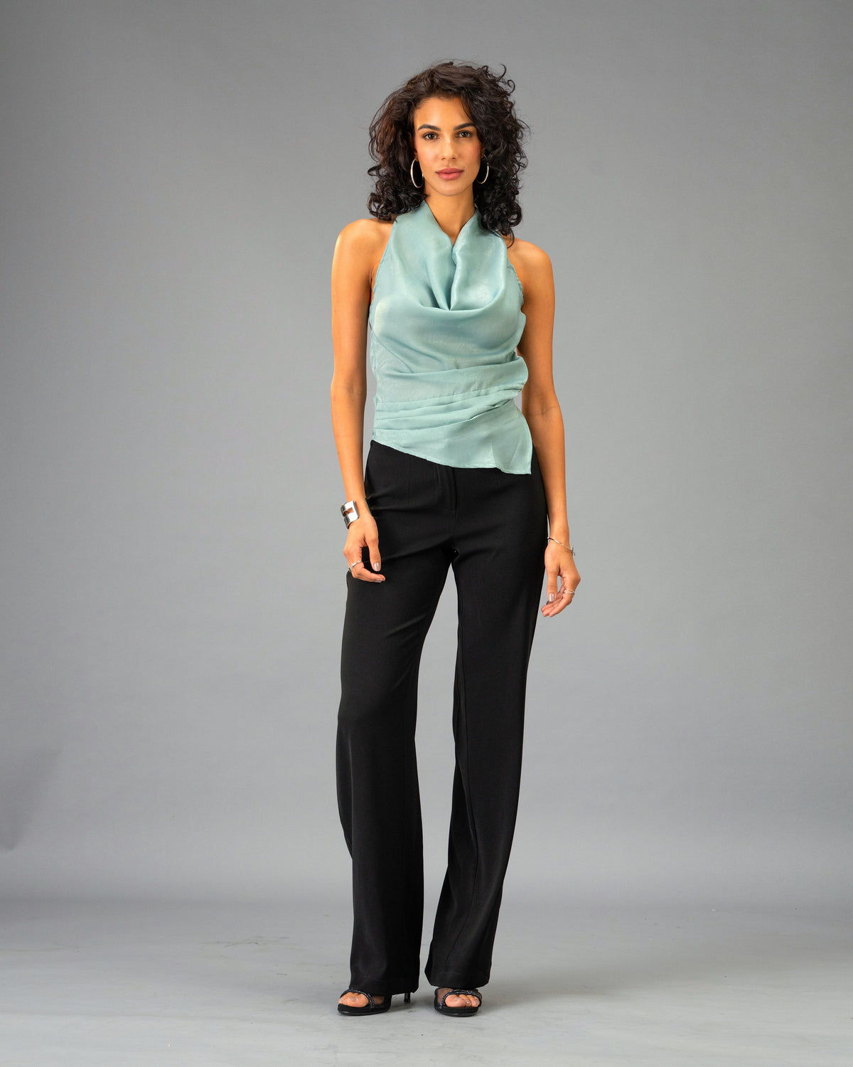 Velvet Eclipse Black Straight Legged Trousers