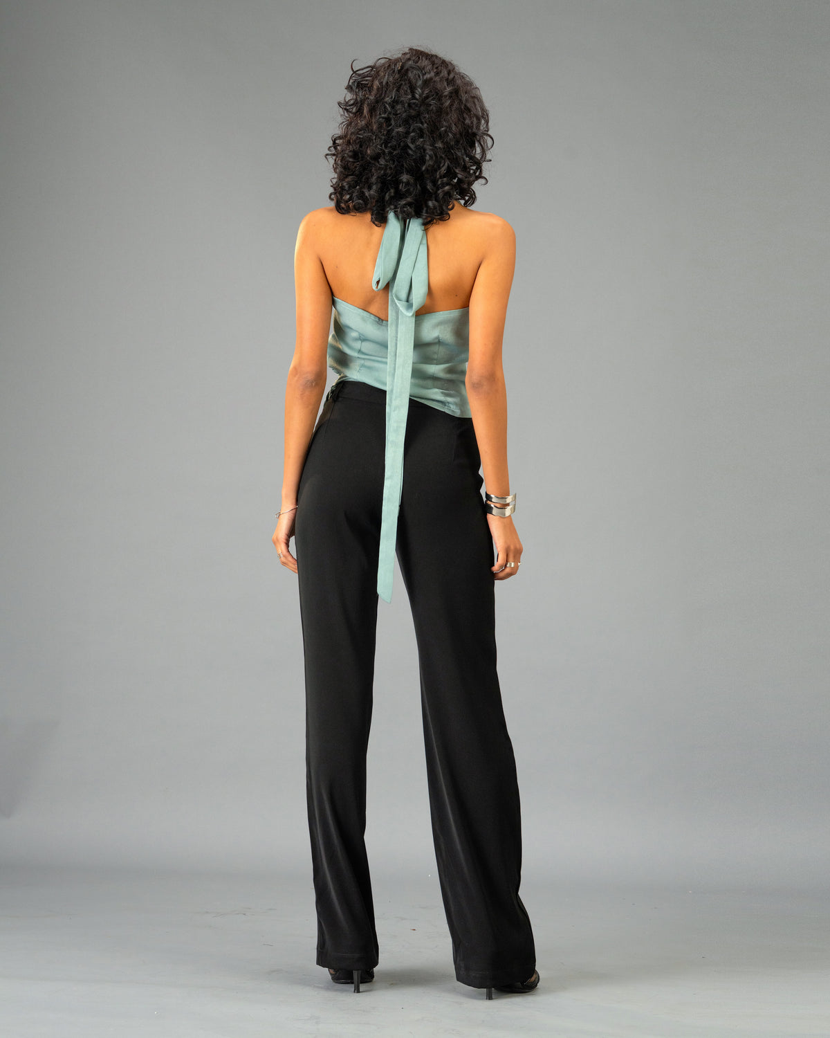 Velvet Eclipse Black Straight Legged Trousers