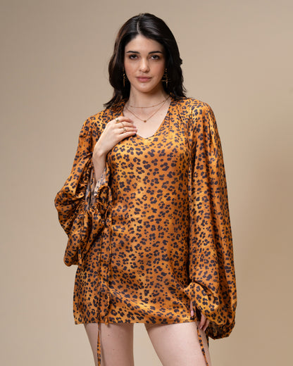 Untamed Leopard Print Mini Dress