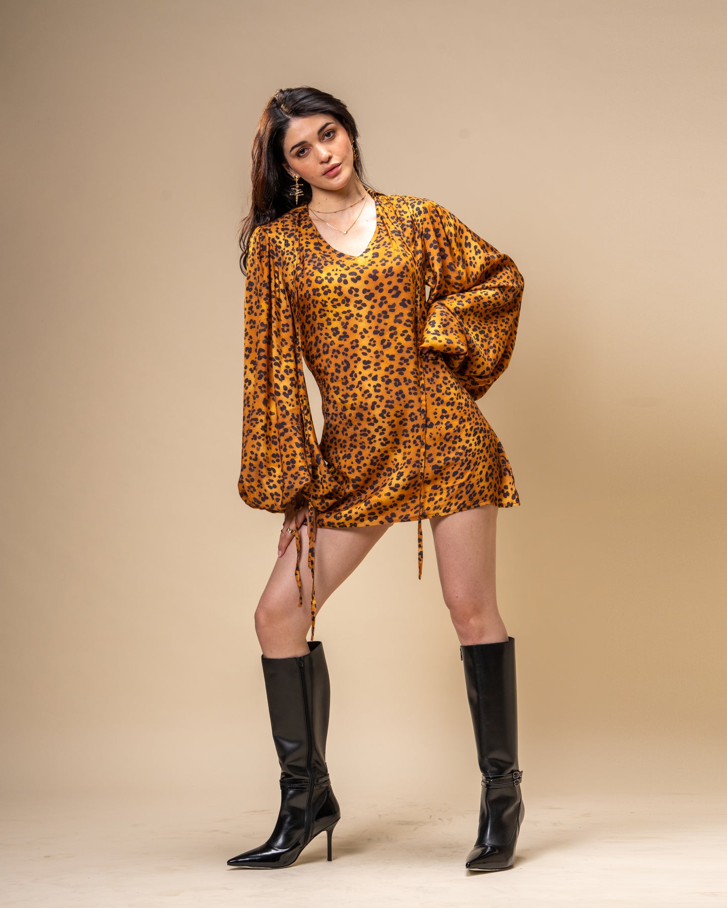 Untamed Leopard Print Mini Dress