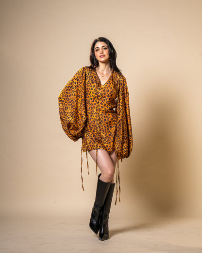 Untamed Leopard Print Mini Dress