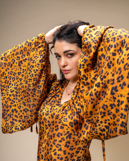 Untamed Leopard Print Mini Dress