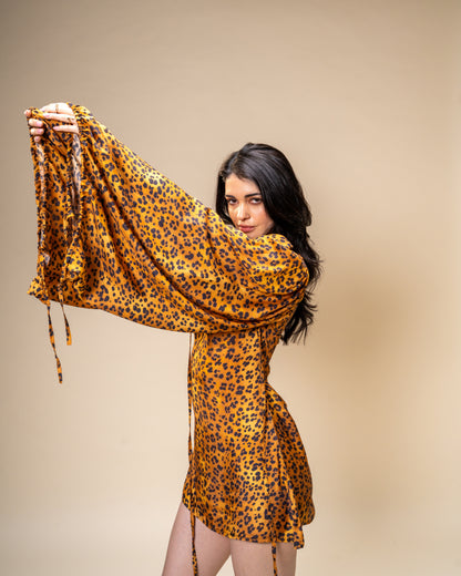 Untamed Leopard Print Mini Dress