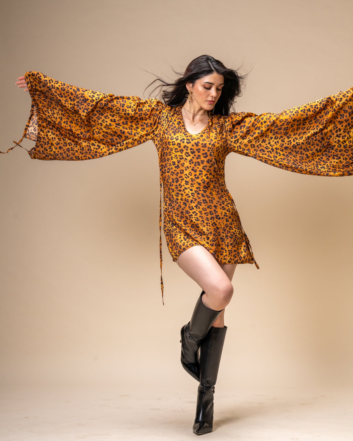 Untamed Leopard Print Mini Dress