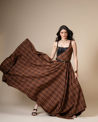 Disrupt Black Leather Corset Top