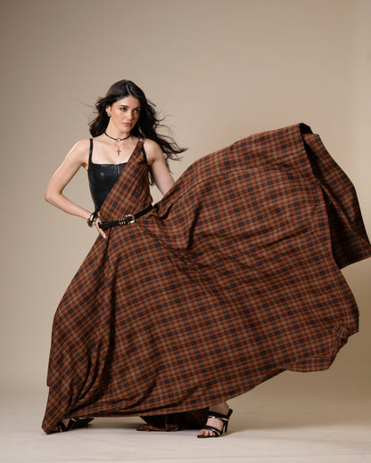 Disrupt Plaid Maxi Skirt