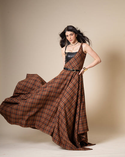 Disrupt Black Leather Corset Top