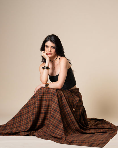Disrupt Plaid Maxi Skirt