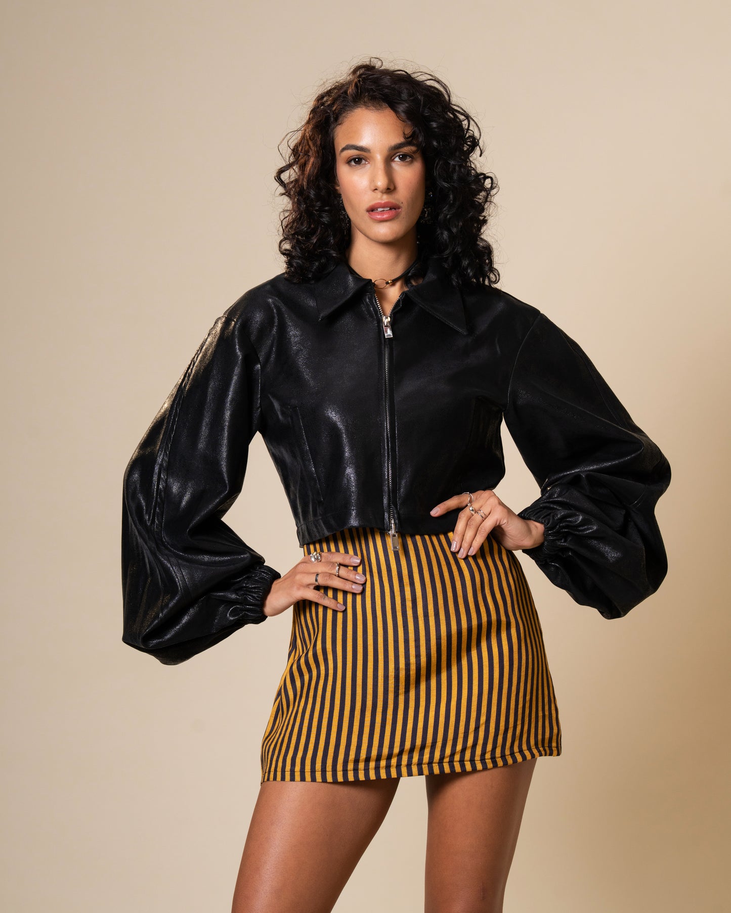 Edge Faux Leather Jacket