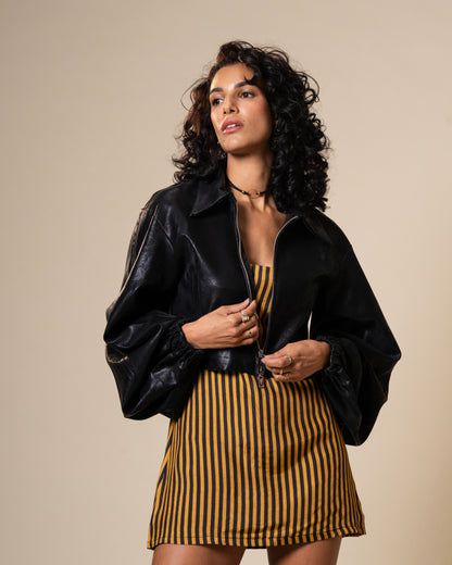 Edge Faux Leather Jacket