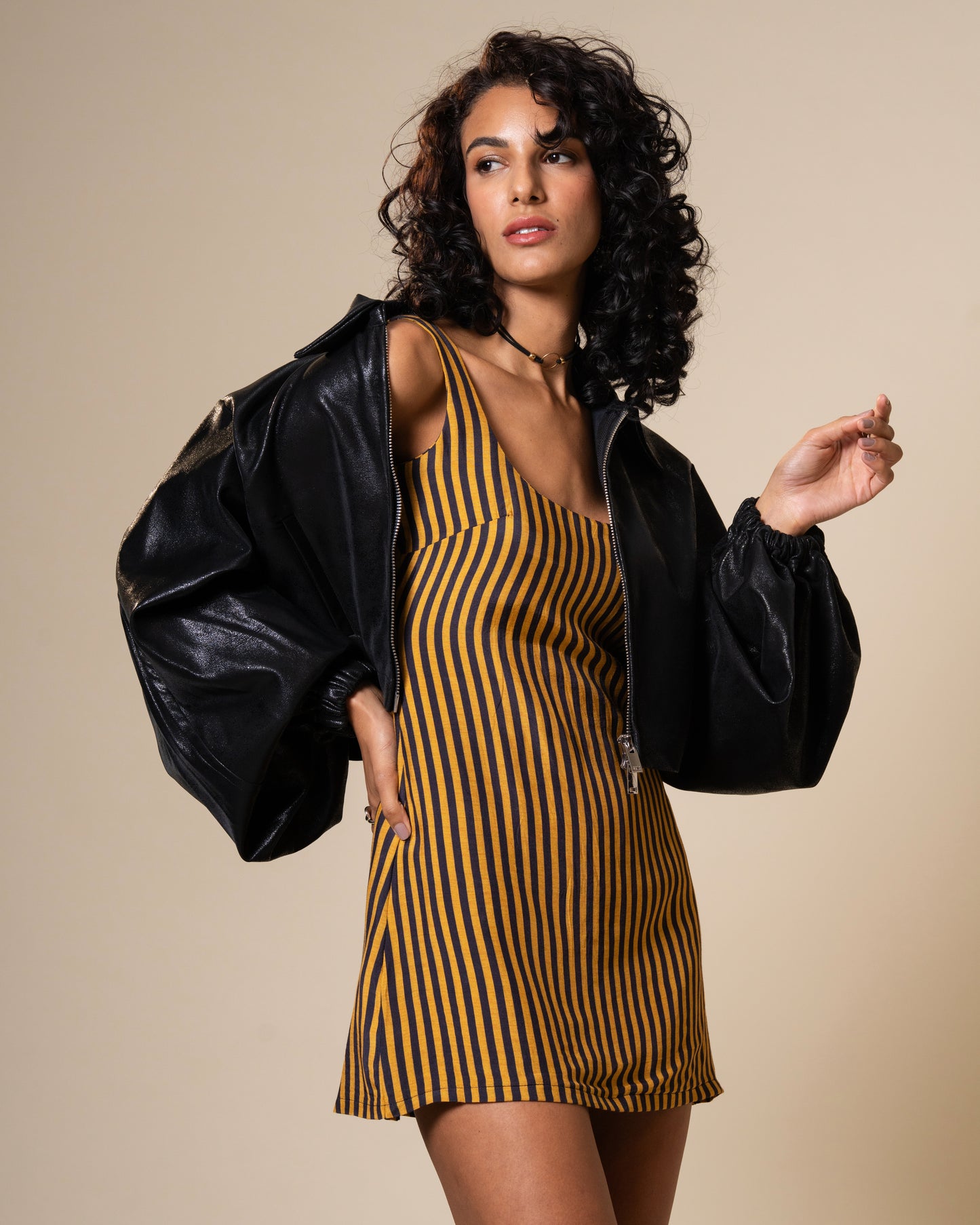 Edge Faux Leather Jacket