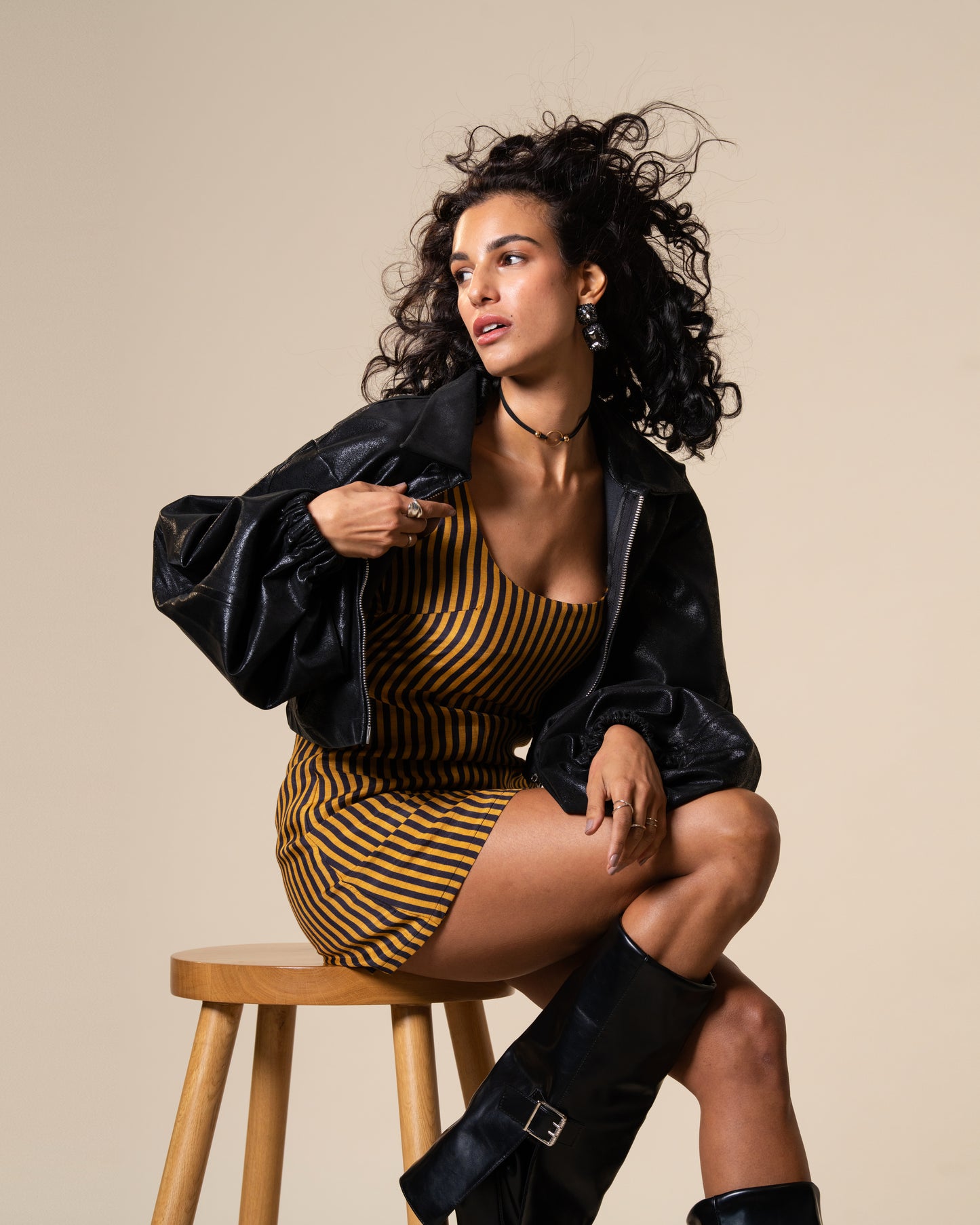 Edge Faux Leather Jacket