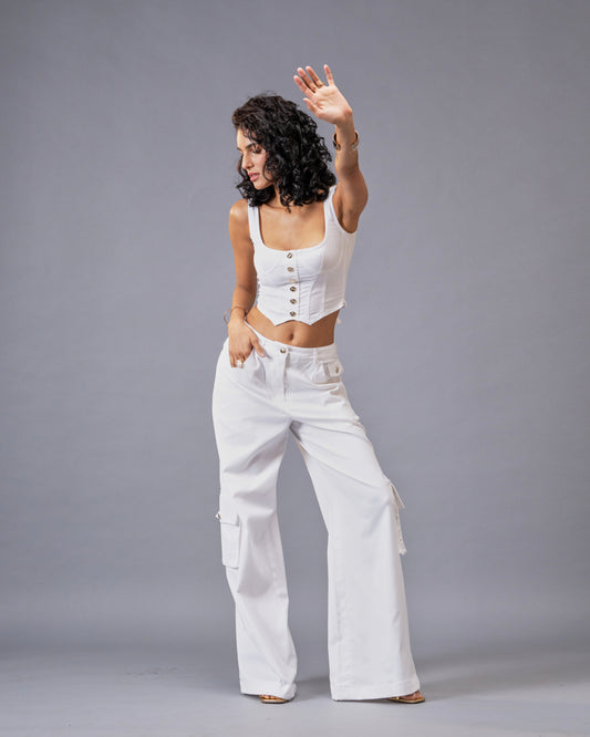 Off-duty Denim Coordset