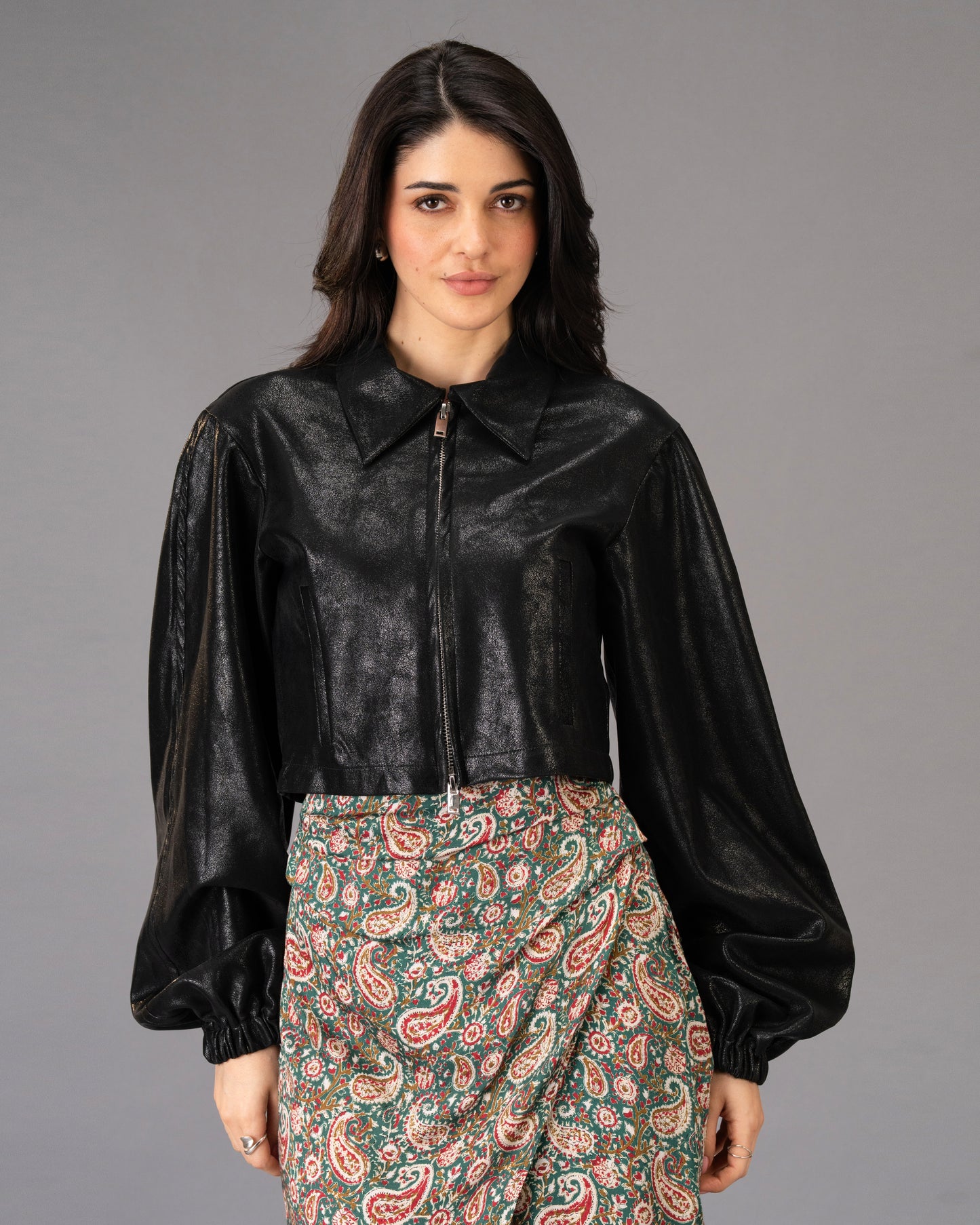 Drape Green Paisley Print Midi Dress