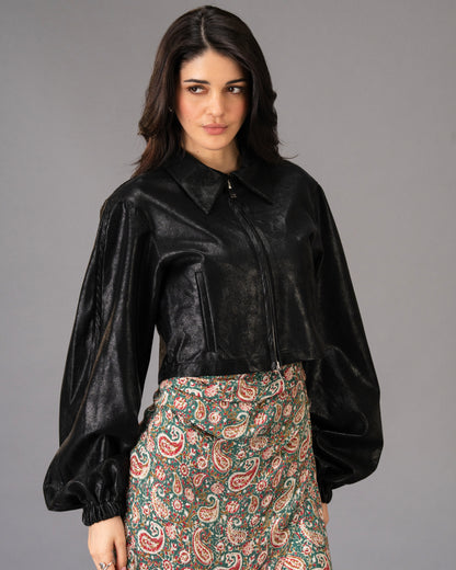 Drape Green Paisley Print Midi Dress