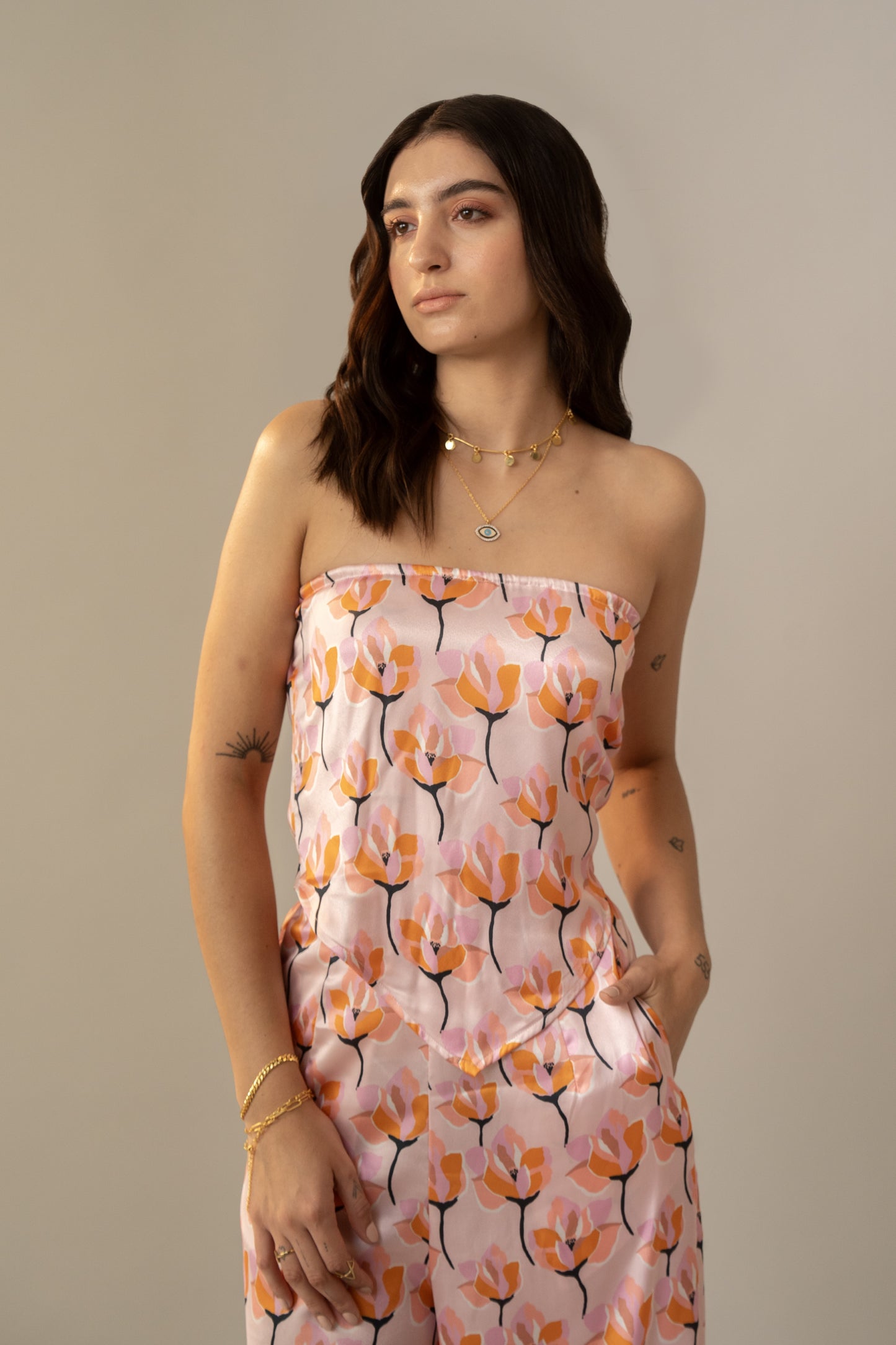 Lotus Bed Satin trousers