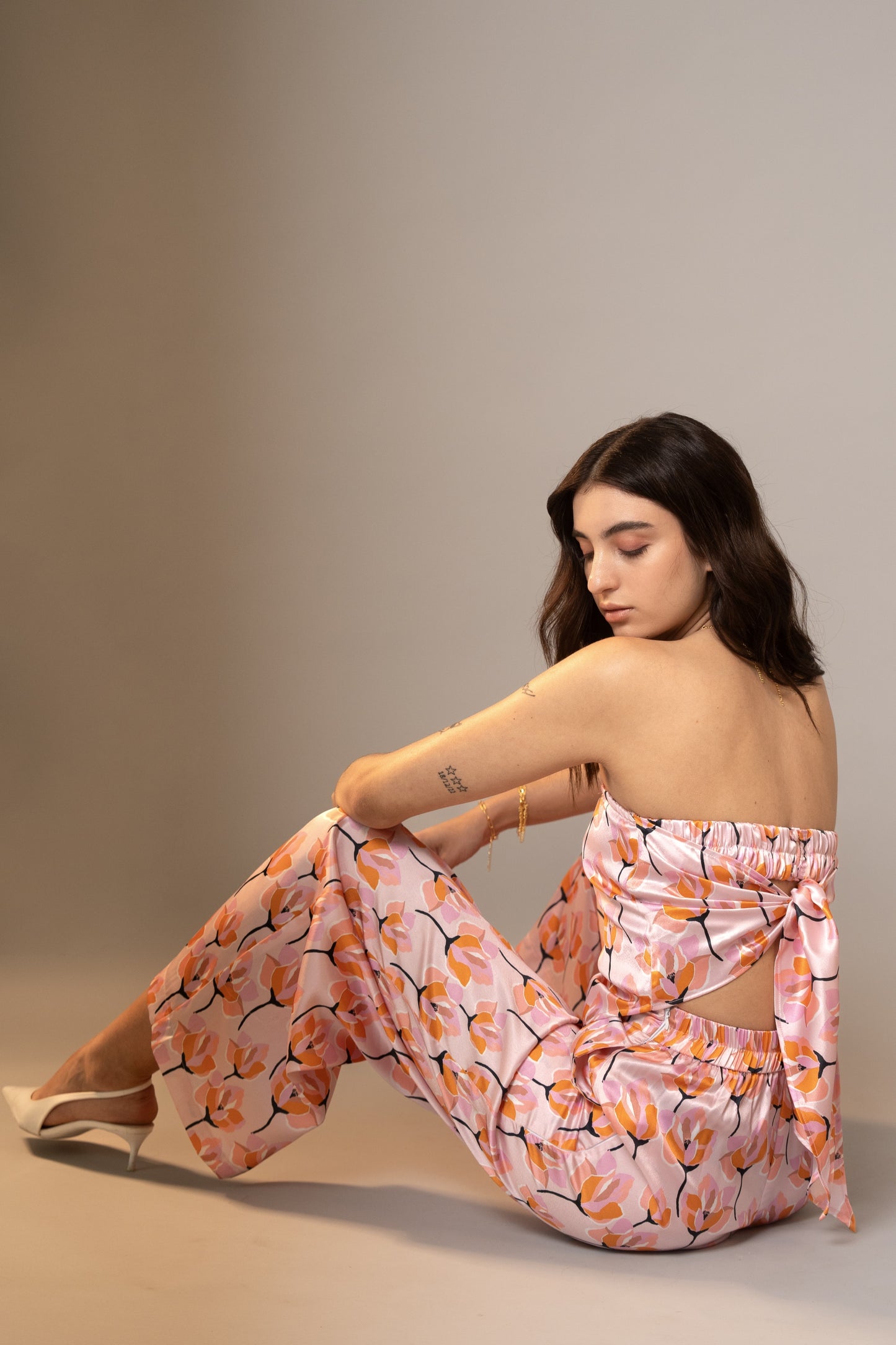 Lotus Bed Satin trousers