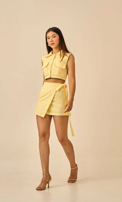 Citrus Rush – Lemon Yellow Utility Style Vest