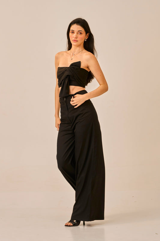 Knot Theory –  High Waist Flared Trousers for Women