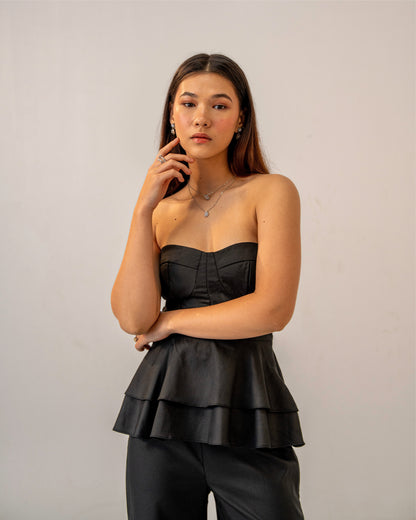 After Dark Top – Peplum Corset Style Top for Women